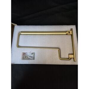 Foldable Wall Hanging Clothes/Coat Rack, Any Room, Storage, Drying, Brushed Gold